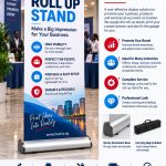 3ft Roll-Up Banner Stand Aluminium Base