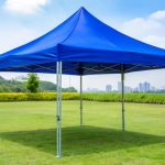 GAZEBO TENT ALUMINIUM BLUE 3X3