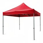 GAZEBO TENT ALUMINIUM RED 3X3