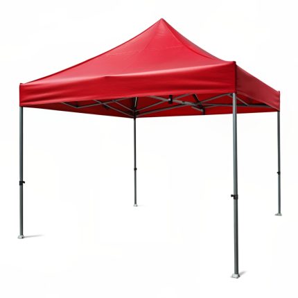 GAZEBO TENT ALUMINIUM RED 3X3