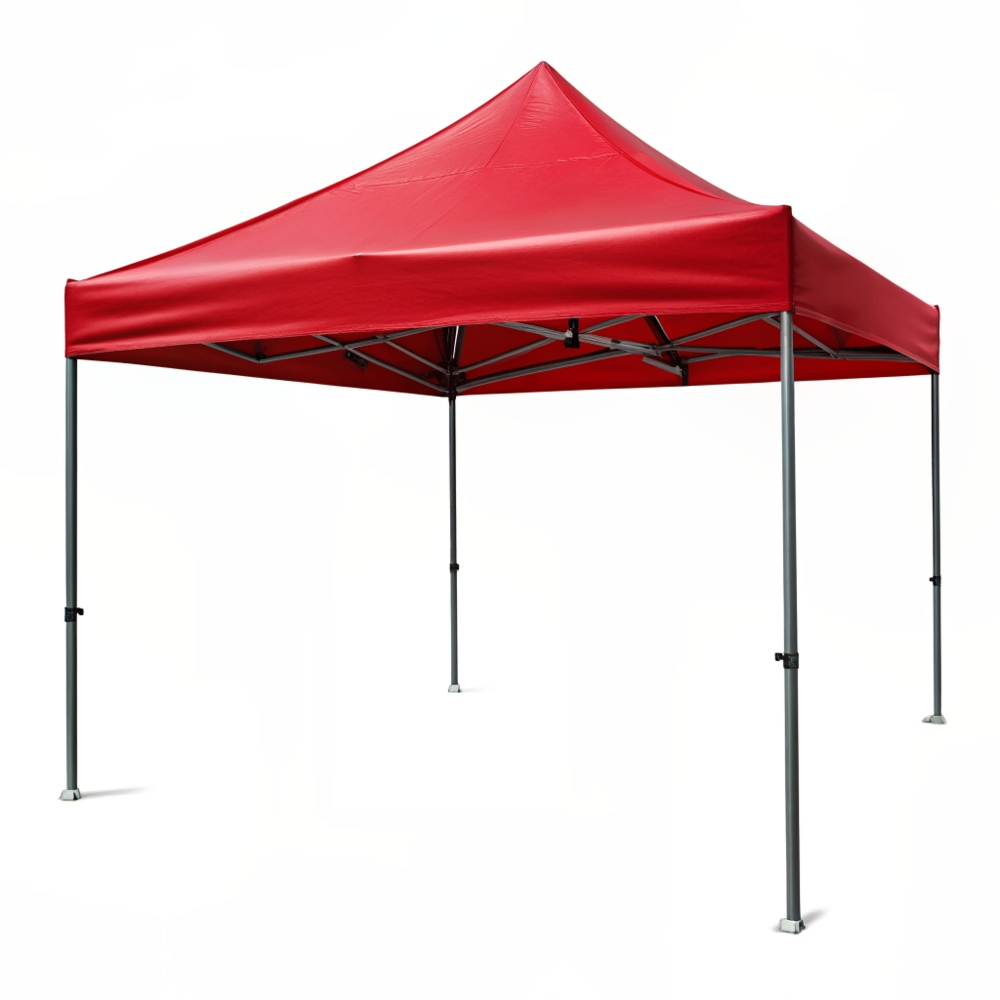 GAZEBO TENT ALUMINIUM RED 3X3 GAZEBO TENT ALUMINIUM RED 3X3 - Image 1